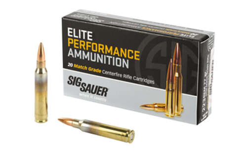 Ammunition Sig Sauer Elite Performance 223Rem SIG AMMO 223REM 77GR OTM 20/500 • Model: Elite Performance